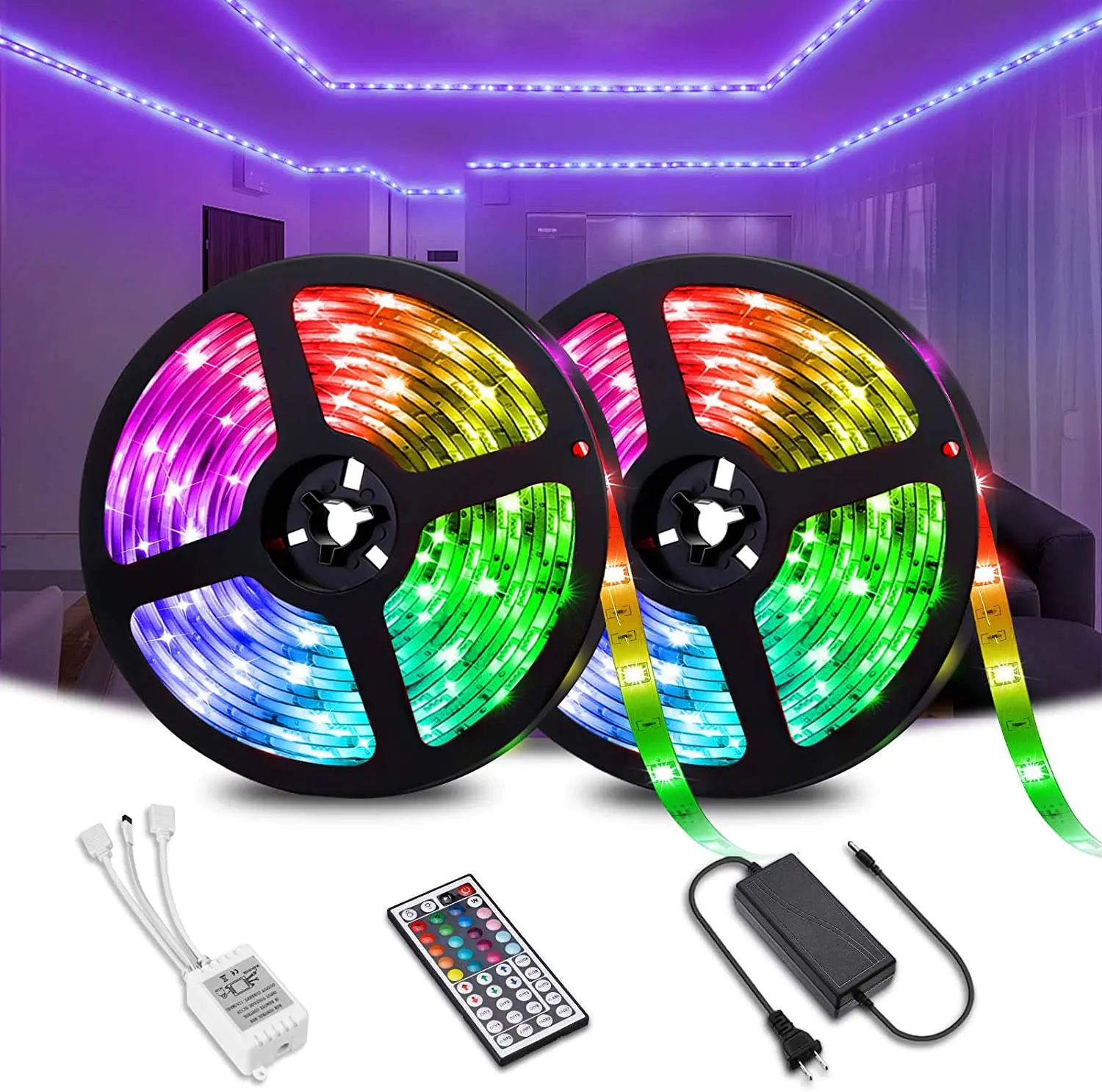 Оптовая продажа 5 10 метров 5050 умная Водонепроницаемая светодиодная лента RGB с дистанционным