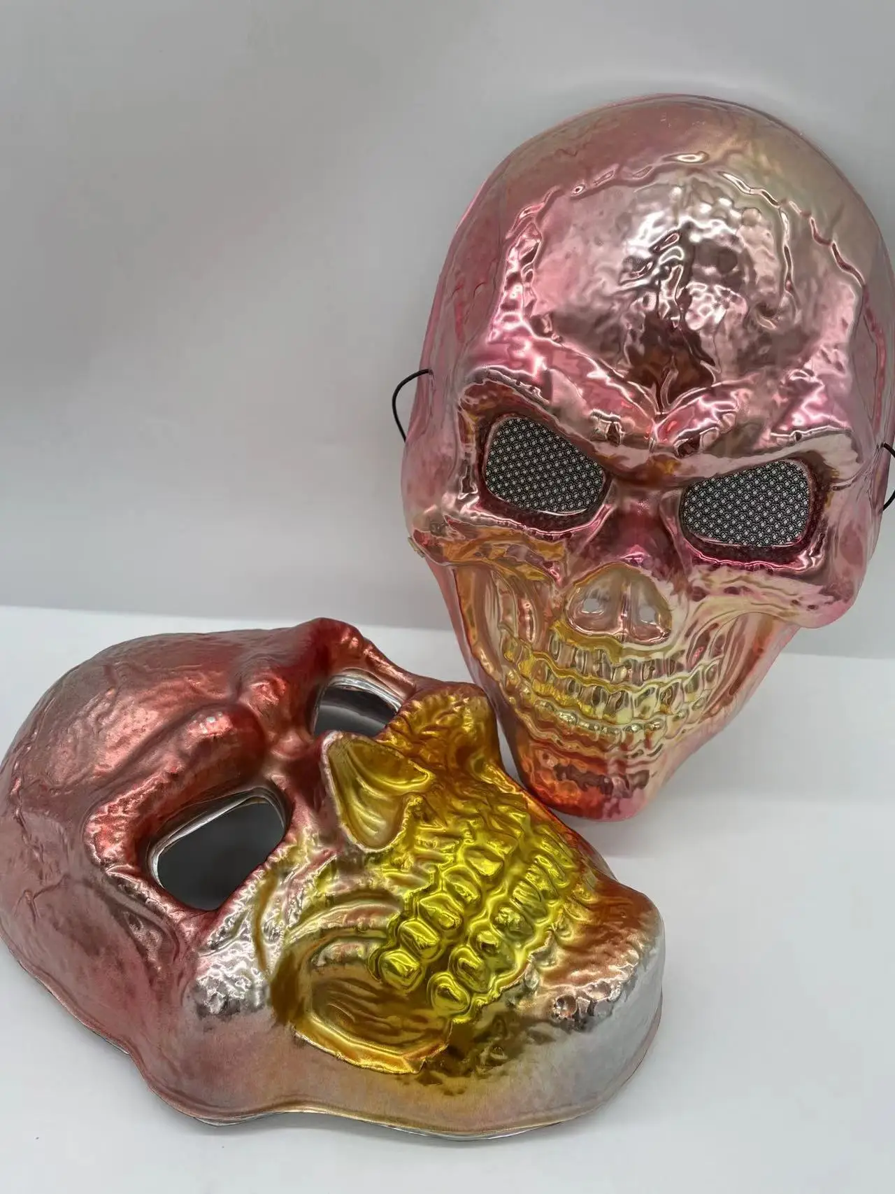 Led Light Realistic Female Mask for Crossdressing Robber Anime Ski Samurai Joker Mask