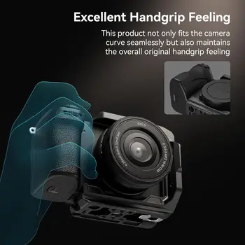 SmallRig Half Cage for Sony Alpha 6700/6600 /6500/6400 Camera Video Cage with Shoe Mount Threaded Holes - 4337 detail image
