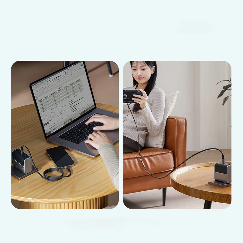 CUKTECH Usb-c Cable 240W Max 6A 1m 1.5m PD3.1 Portable Phone Magnetic Charging Cable_voghion.com