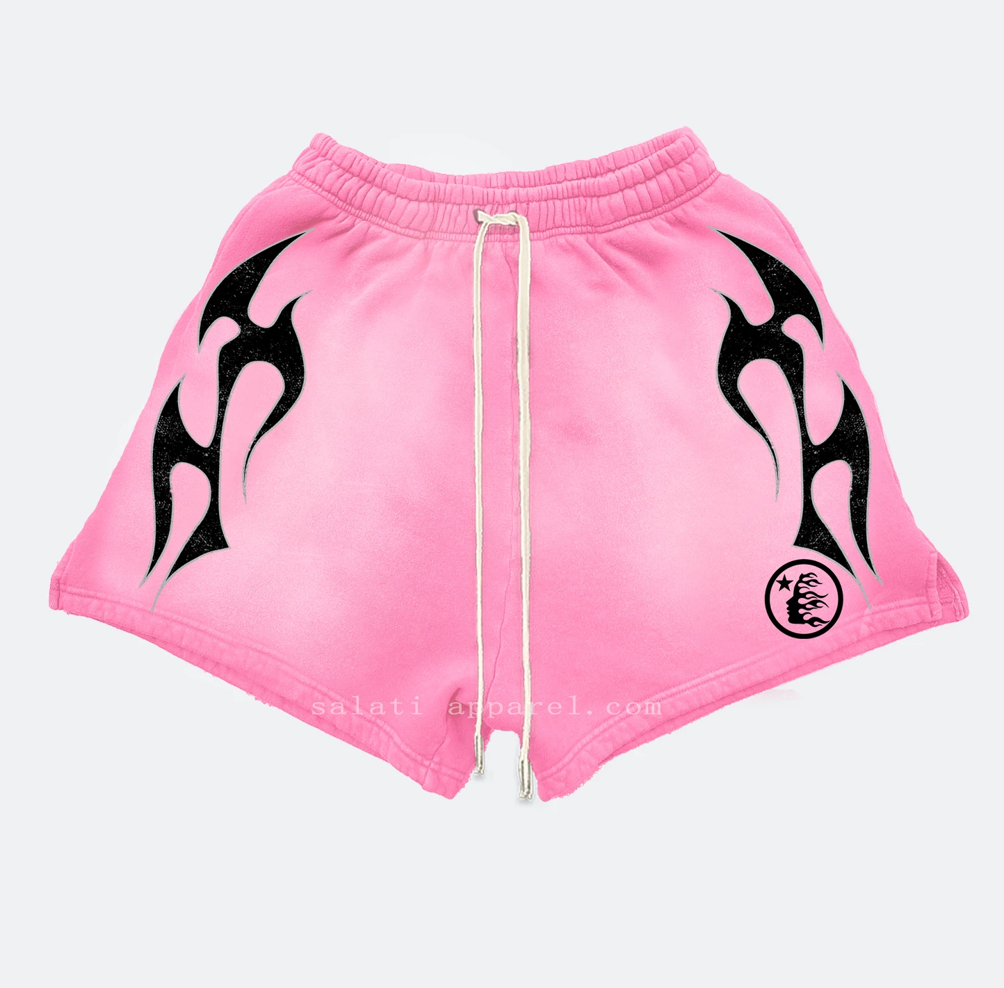 Custom Streetwear Unisex Sweat Shorts Snap Below Knee 100% Cotton Print Blank Summer Bermuda Jogger Acid Washed Shorts for Men gallery 4
