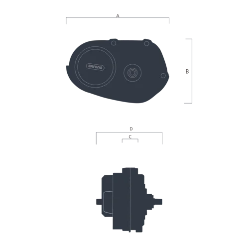 Mittelmotor-Drehmomentsensor Für M400/G330 – Tretlager-Sensor 148mm, 73mm Breite, Für E-Bike Power Assist