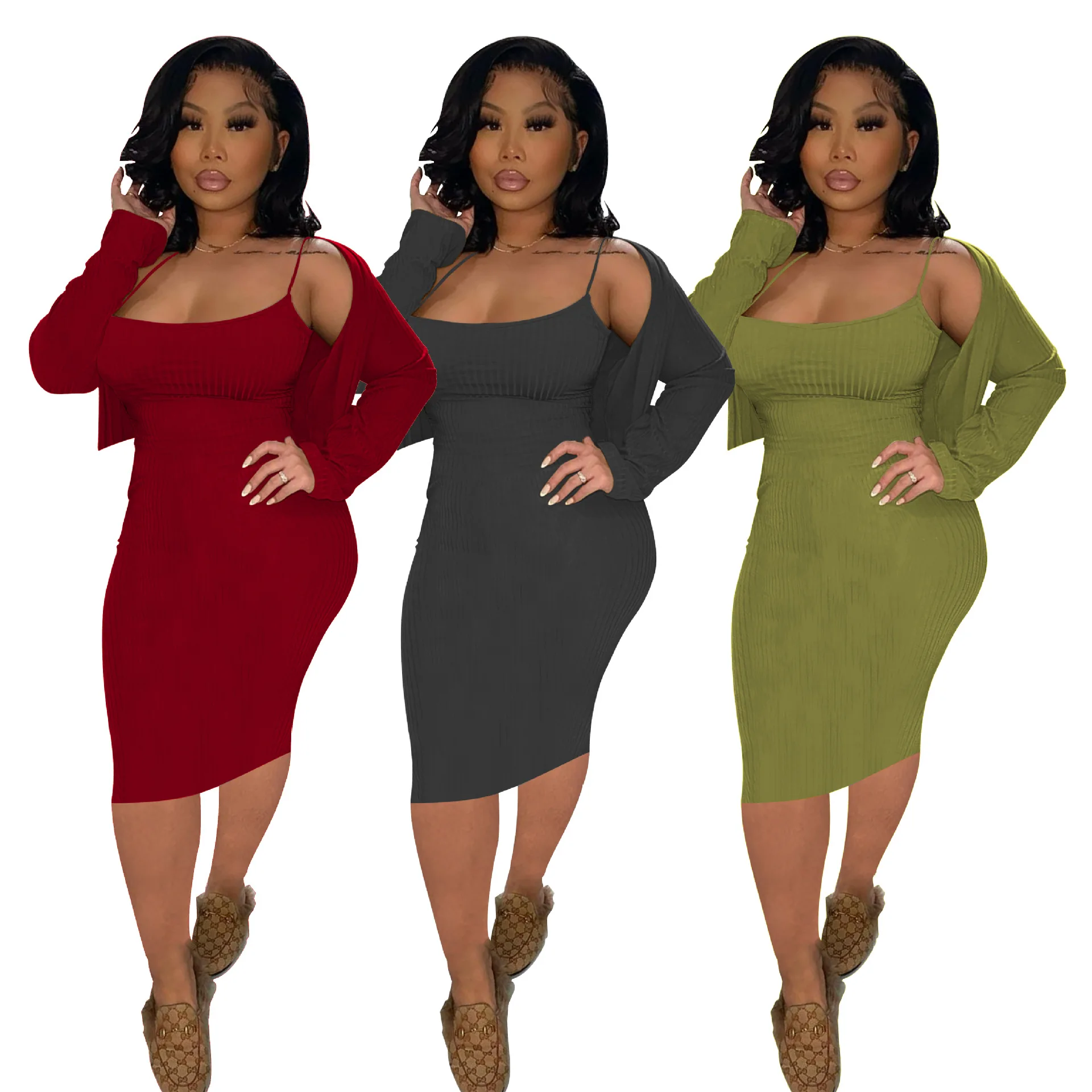 How to choose Women Autumn Solid Color dress