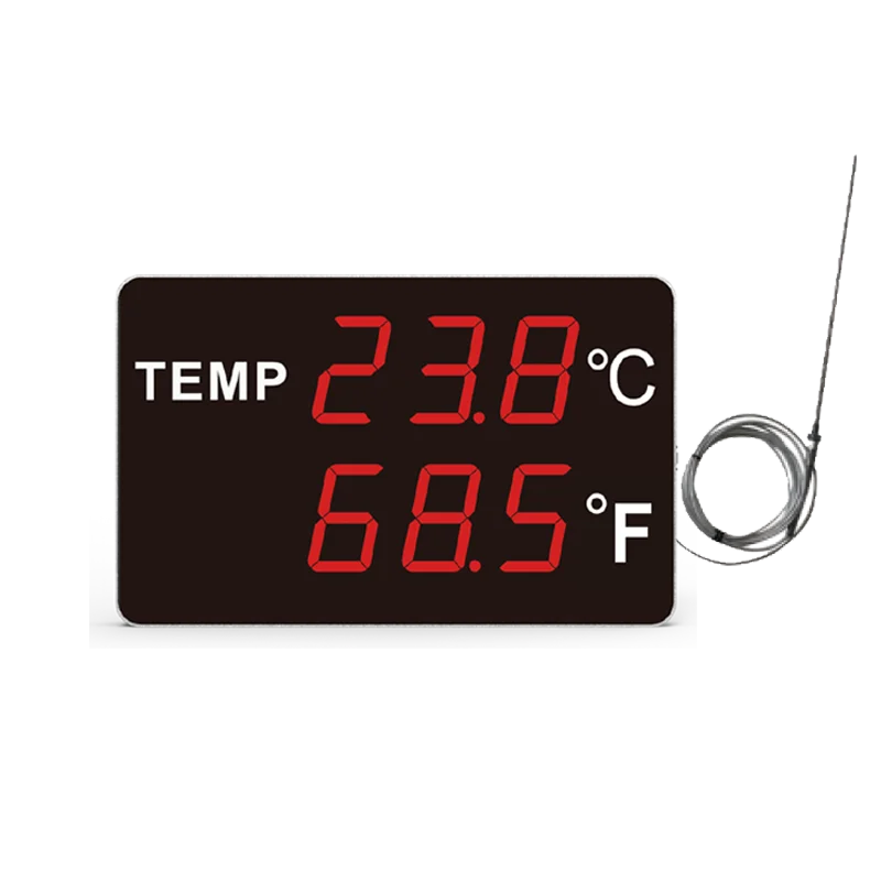 HUATO  PT100 Temperature Sensor Thermometer Board with Alarm High Temperature Data Logger