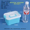 0.6 kg storage box with blue background