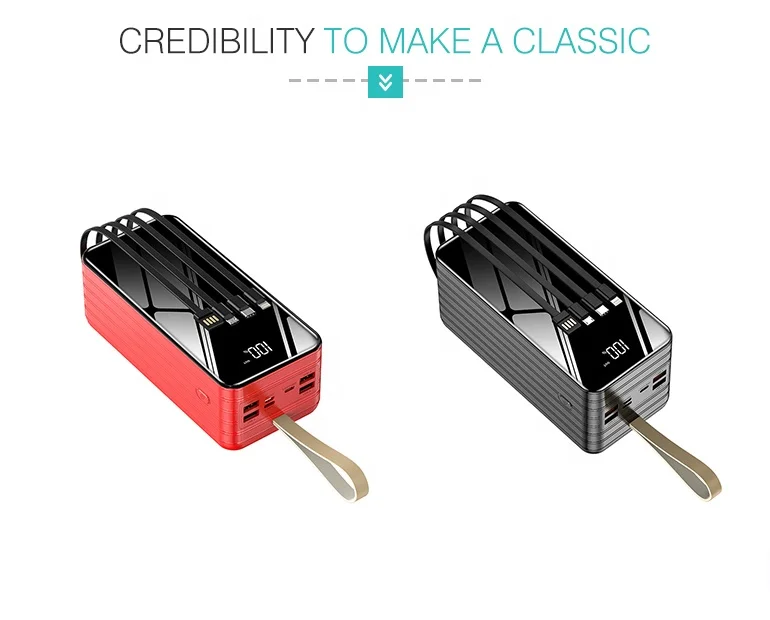 80000mah power bank mobile with 4 USB output power bank type-c micro input high quality power bank station - ANKUX.COM