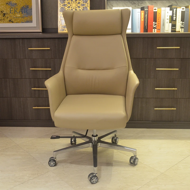 Adjustable Ergonomic Faux Leather Office Chair details