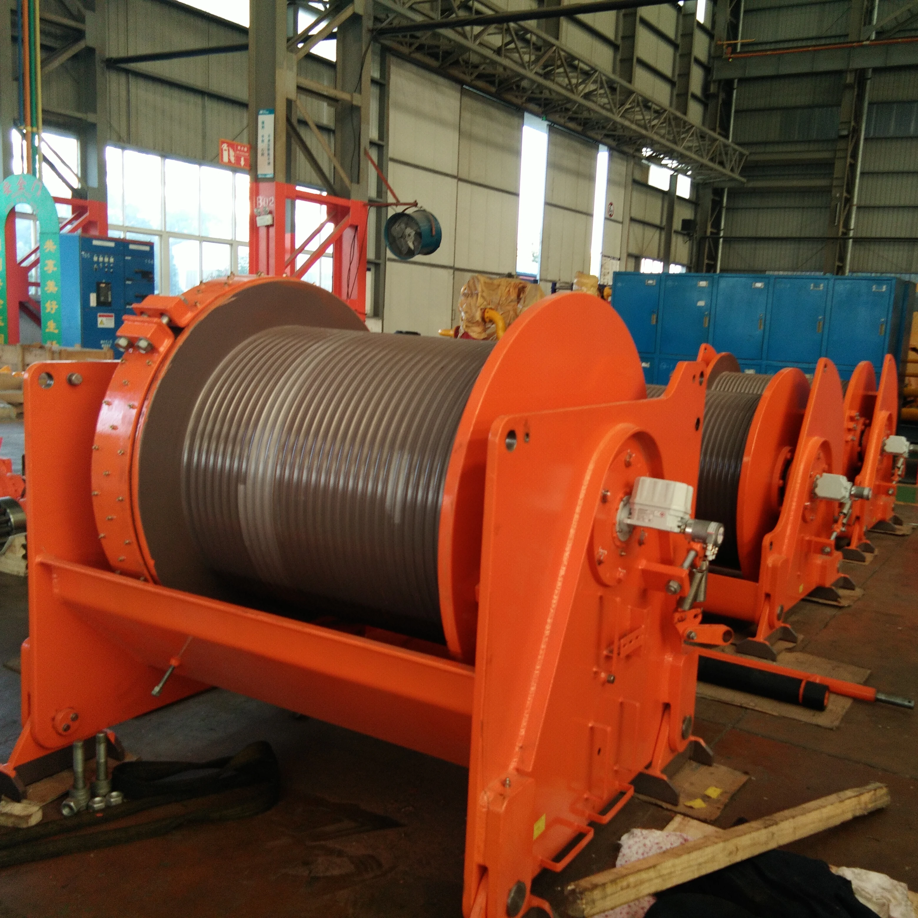 Lebus Grooved Spooling Drum Multiple Layers Of Wire Rope,Evenly And