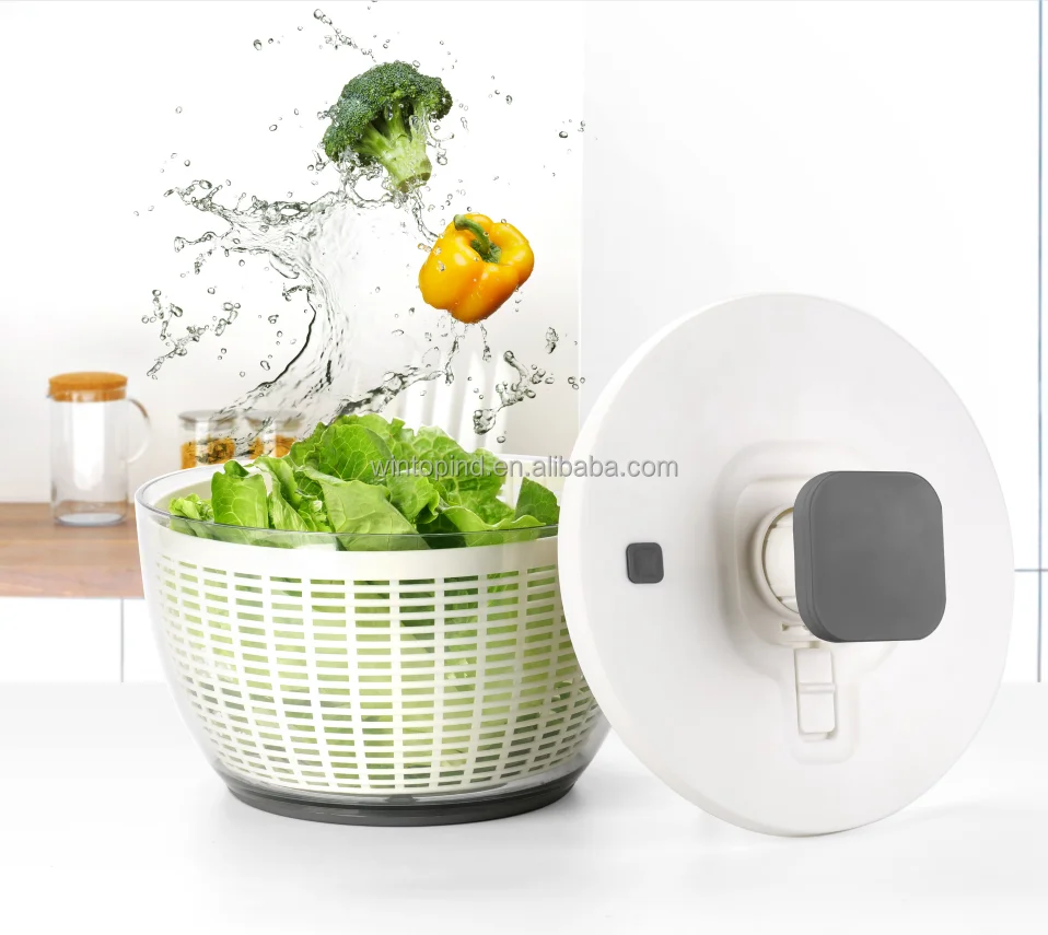 Kitchen Appliance Tools Salad Mixer Plastic Manual Fruit And Vegetable Salad Spinner With Grater