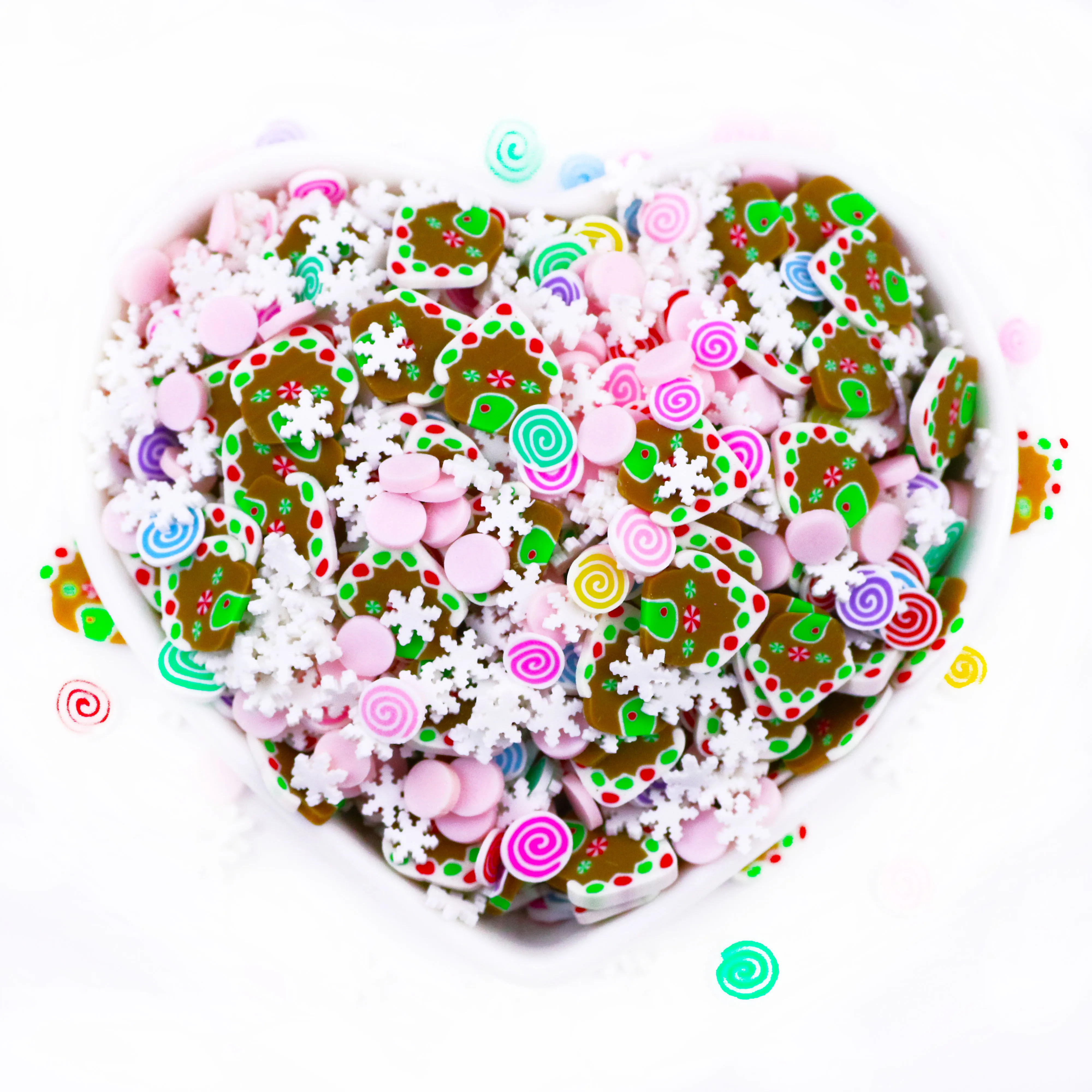 Полимерная глина Hengxin смешанные ломтики полимерная для наполнителя слайма сделай сам ремесло брелок украшение дизайна ногтей