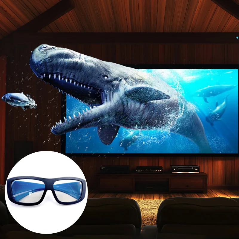 Пассивные линейные Поляризованные 3D очки 0-90 45-135 для различных 3D/4D/5D/9D кинопарков развлечений