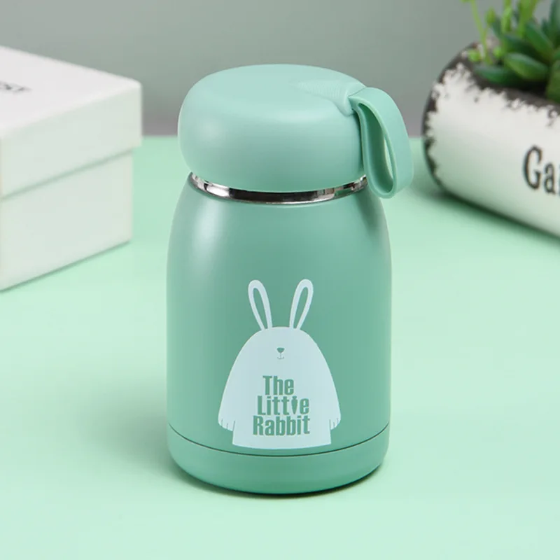 Mini Creative Rabbit Design Stainless Steel Water Bottle Custom
