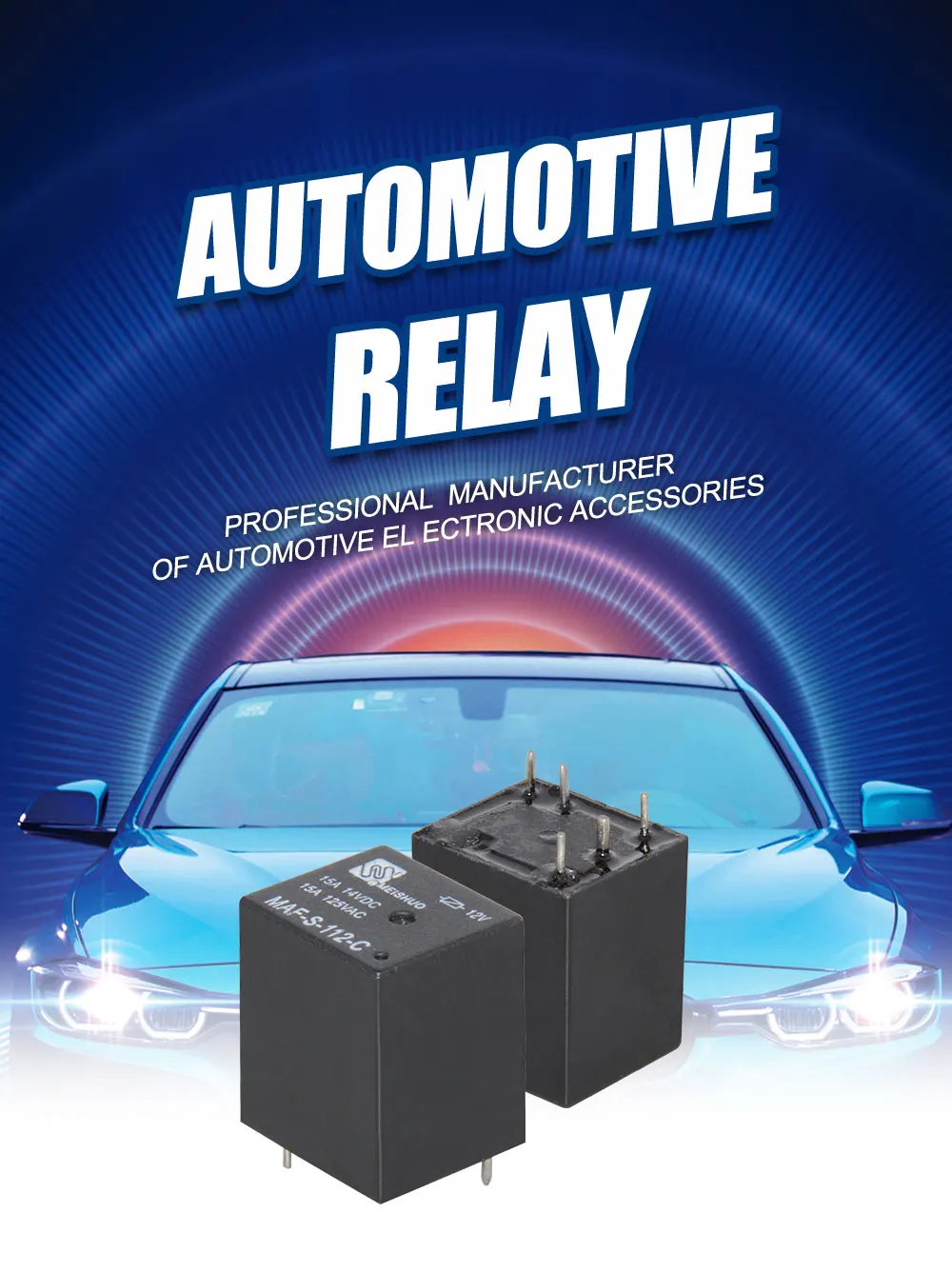 Meishuo MAF Micro Automotive Relay 12 Volt Auto 12V 20a 5pin SPDT Electronic Relay for Cars Condition New