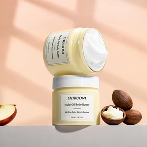 OEM ODM Organic Vegan Multi Oil Body Butter Shea Butter Body Cream Whitening Anti-Wrinkle Dry Skin Moisturizing Nourishing