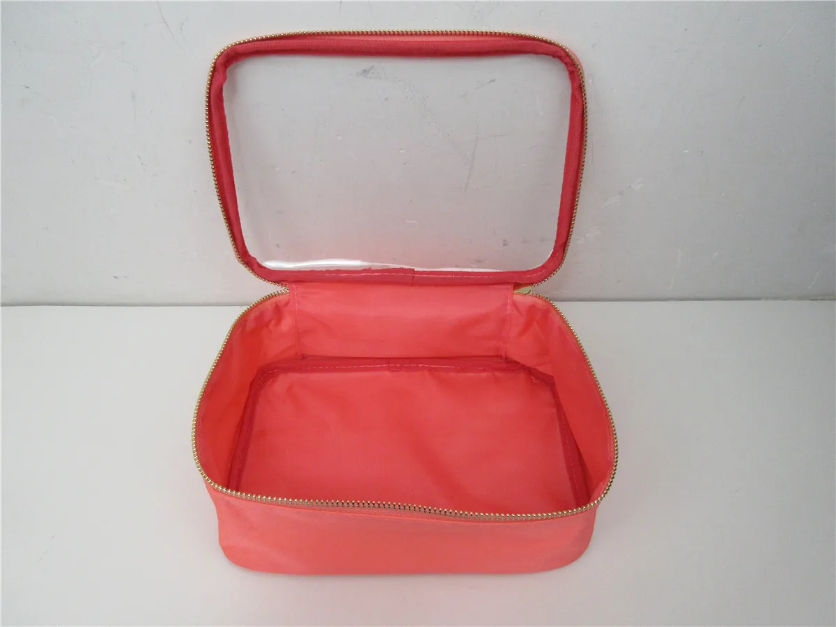 Ncb0178 7 Colors Transparent Clear Pvc Cosmetic Bag Nylon Travel Makeup Case Buy Clear