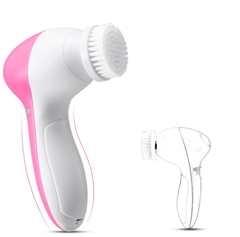 Impermeável Silicone Sonic Vibração Facial Limpeza Escova Mini Elétrica Deep Pore Limpeza Pele Massagem Face Cleaner