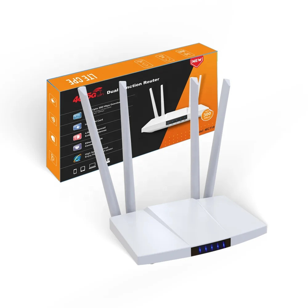 New Factory MC119 4G LTE Wifi Router, 300Mbps Speed, SIM  display picture 1