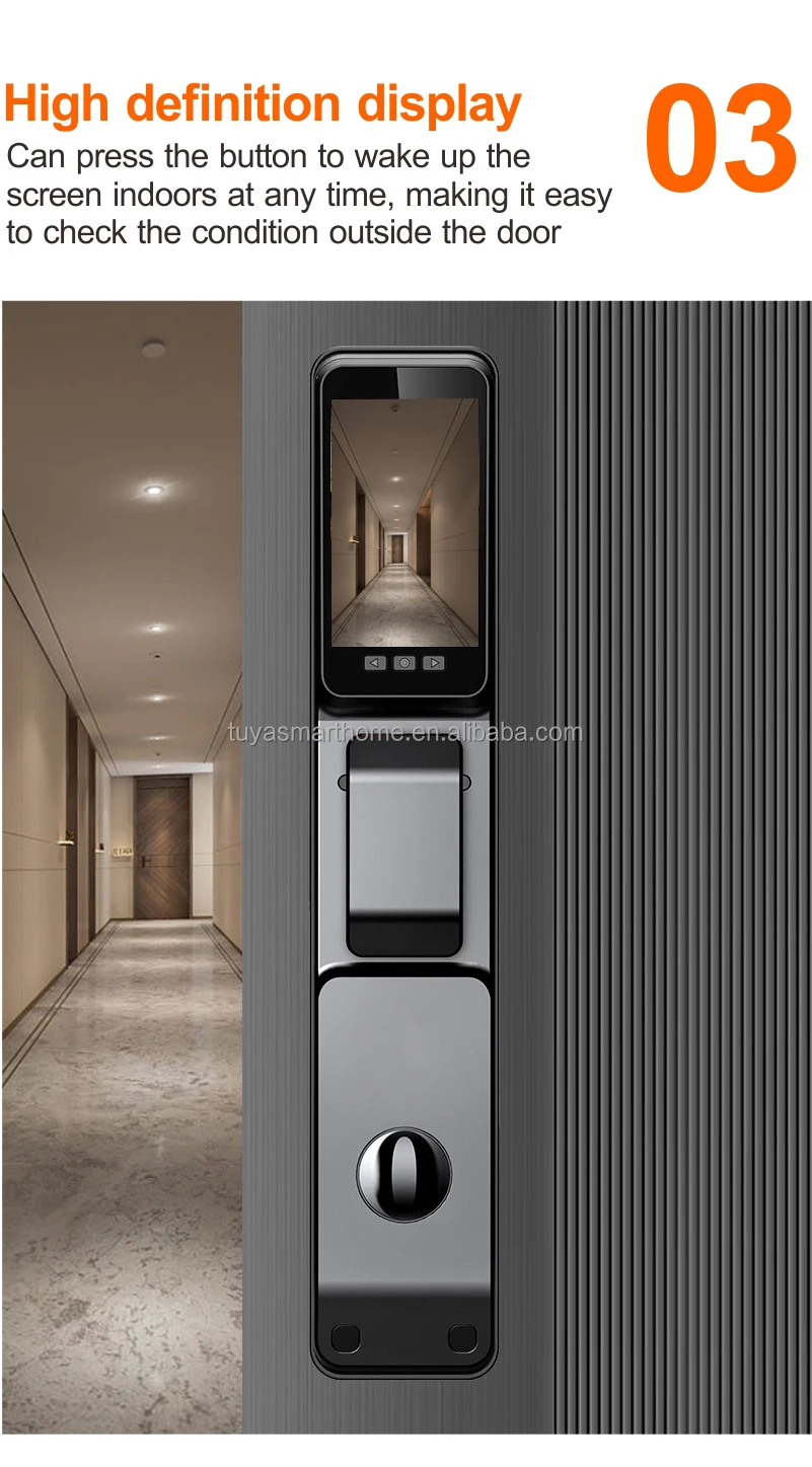 TYSH 3D Face Recognition Smart Locks - Tuya WiFi Biometric Door Lock ...