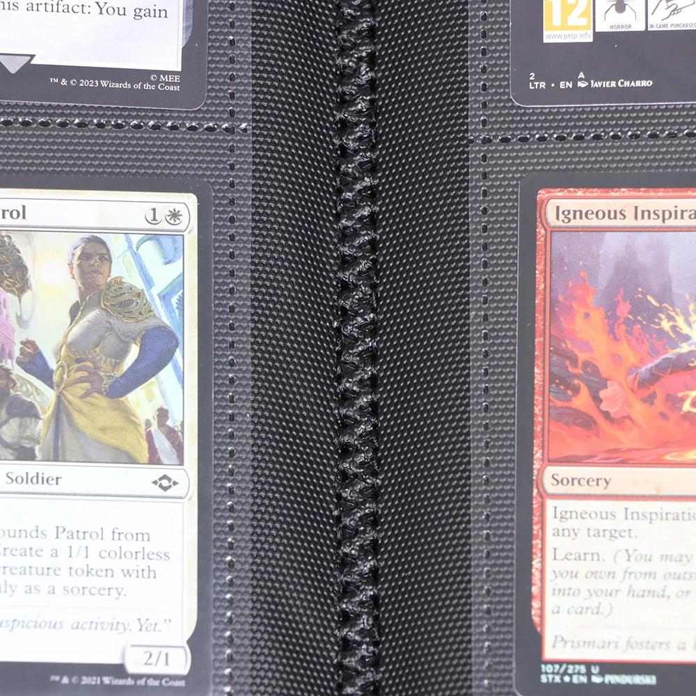 YuGiOh MTG TCG Sports Cards Album 64 Pockets Trading Card Binder with PU Cover for Collection Management