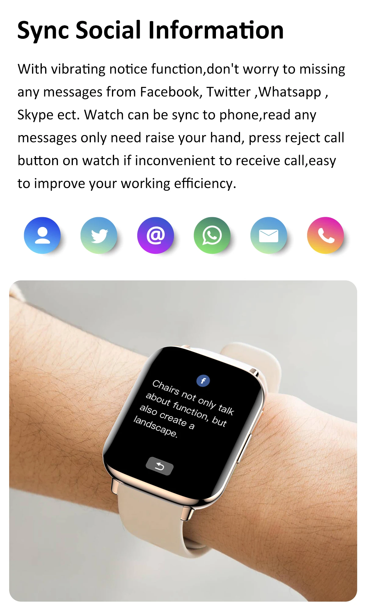Linwear Lw31 Smart Watches 1.7
