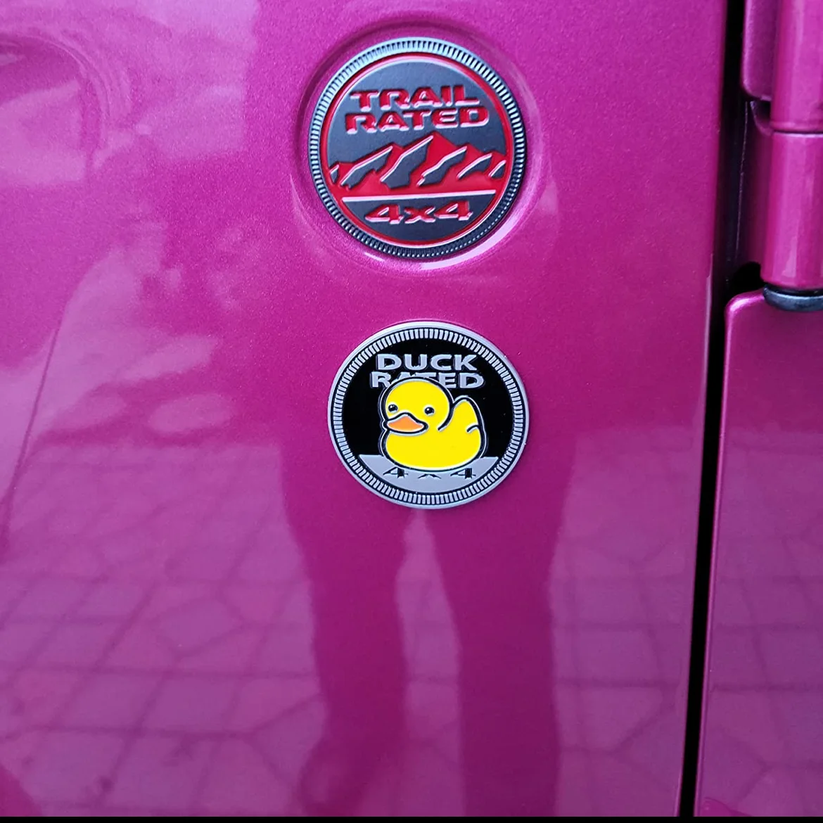 Stemma Auto Metallo 3D 'Cane In Classe' – Emblema Adesivo Per Jeep Wrangler, SUV, Camion – Targa Decorativa Veicolo