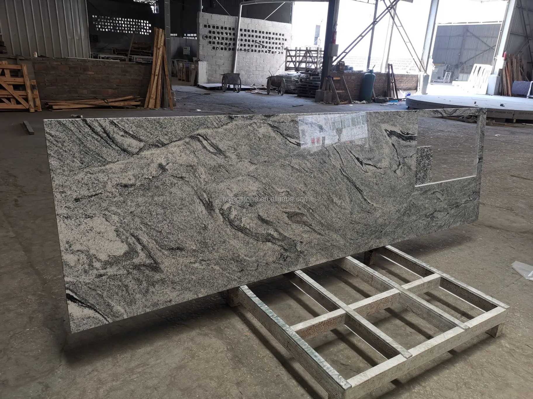 Countertop Cladding Natural Granite Kitchen Countertop Wall Cladding Paver Side Stove ...