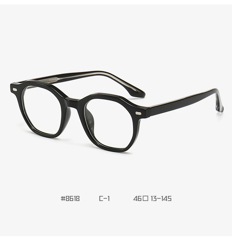 Classic Gray Square Acetate Optical Glasses Frames For Unisex Eyewear Prescription Spectacles Tr 0226