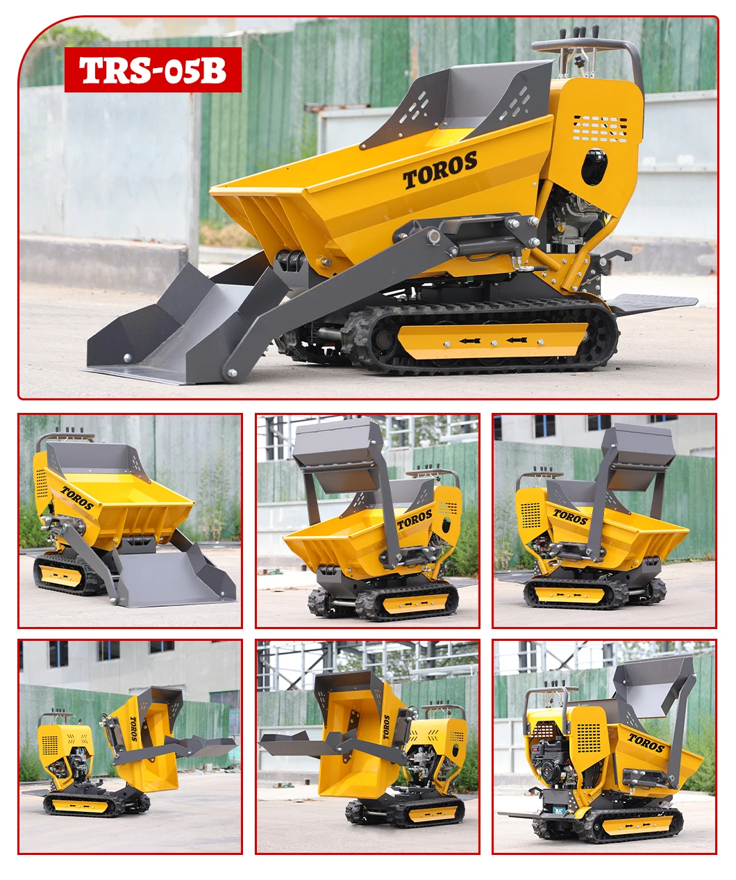 OEM Manufacturer Mini Self Loading All Terrain mini dumper 500kg Self ...