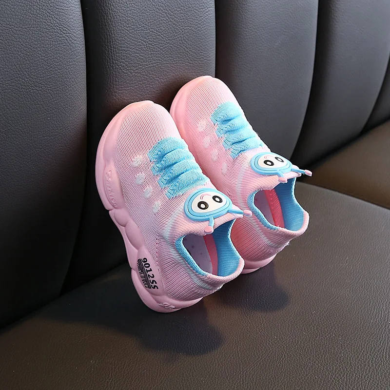 Оптовая продажа, детское цвета кроссовки сетчатые платья для девочек с персонажем мультфильмов обуви