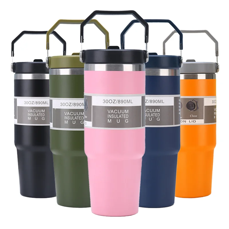 Wholesale 20oz 30oz Stainless Steel Vacuum Insulated Eco-Friendly Portable Water Thermal Coffee Car Mug Outdoor Drinking with Custom Logo