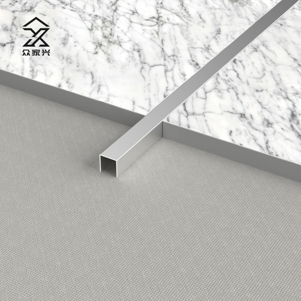 Waterproof Flooring Profil Decorative Floor Aluminium U Shape Channel Tile Trim supplier