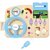 blue early education steering wheel busy board