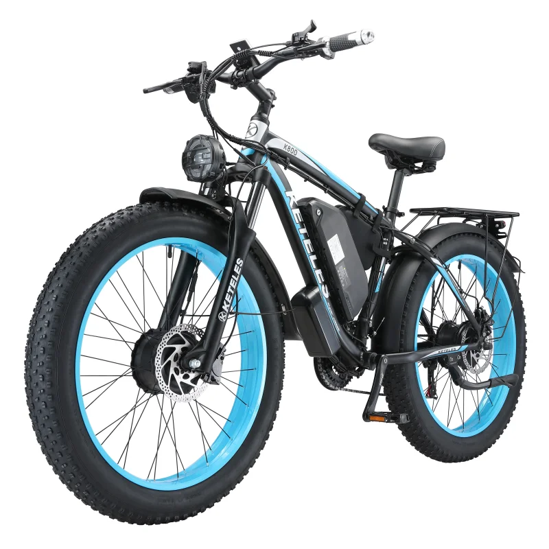 KETELES K800 2000W Motor 23AH Lithium Battery US Stock Two Wheel Drive EBike 26\