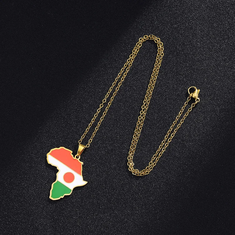 Africa Map Neckalce