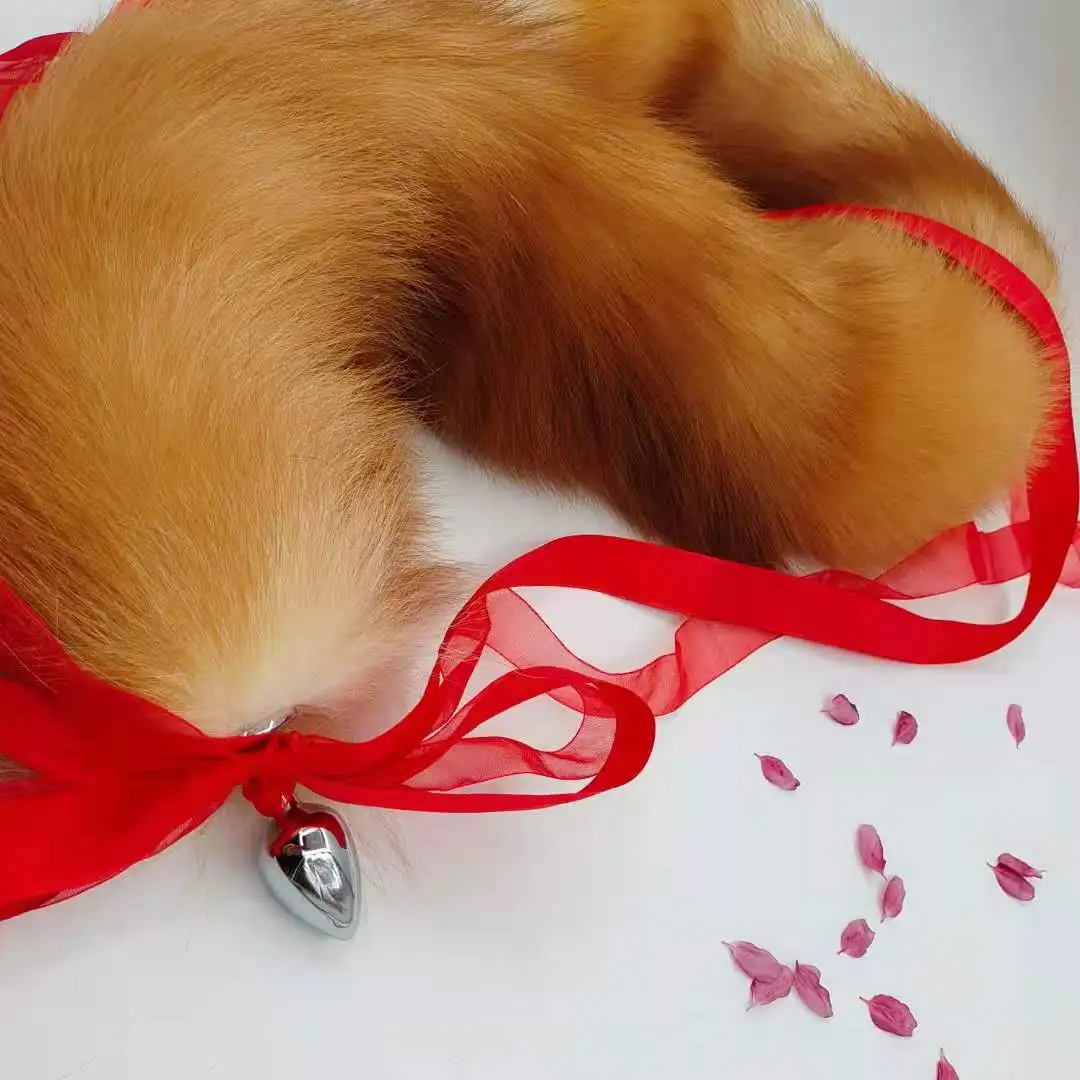Factory Outlet Plush Corgi Crystal Tail Fox Tail Anal Plug Large Anal Plug