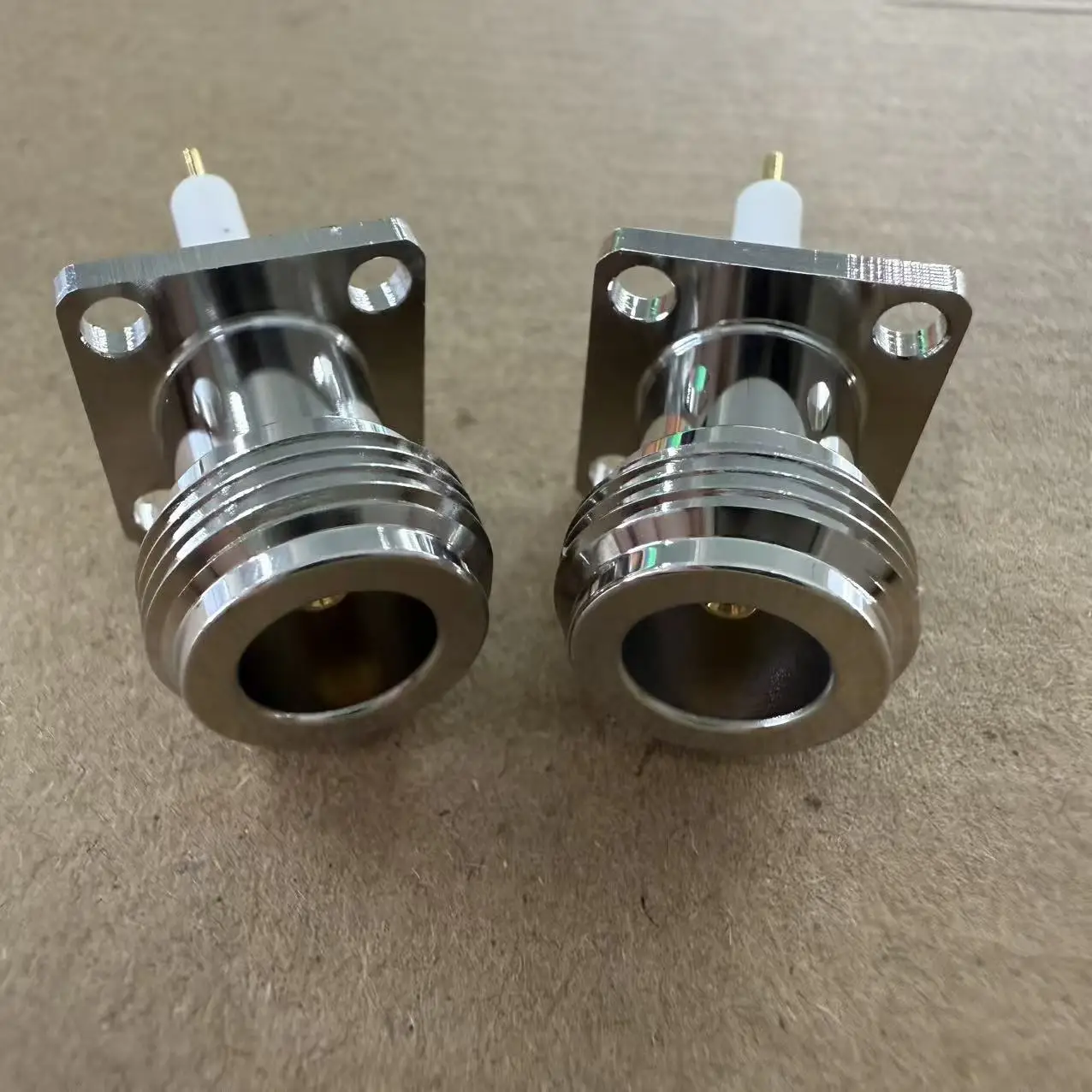 product factory n kfd rf coaxial connector four hole flange n female connector-3