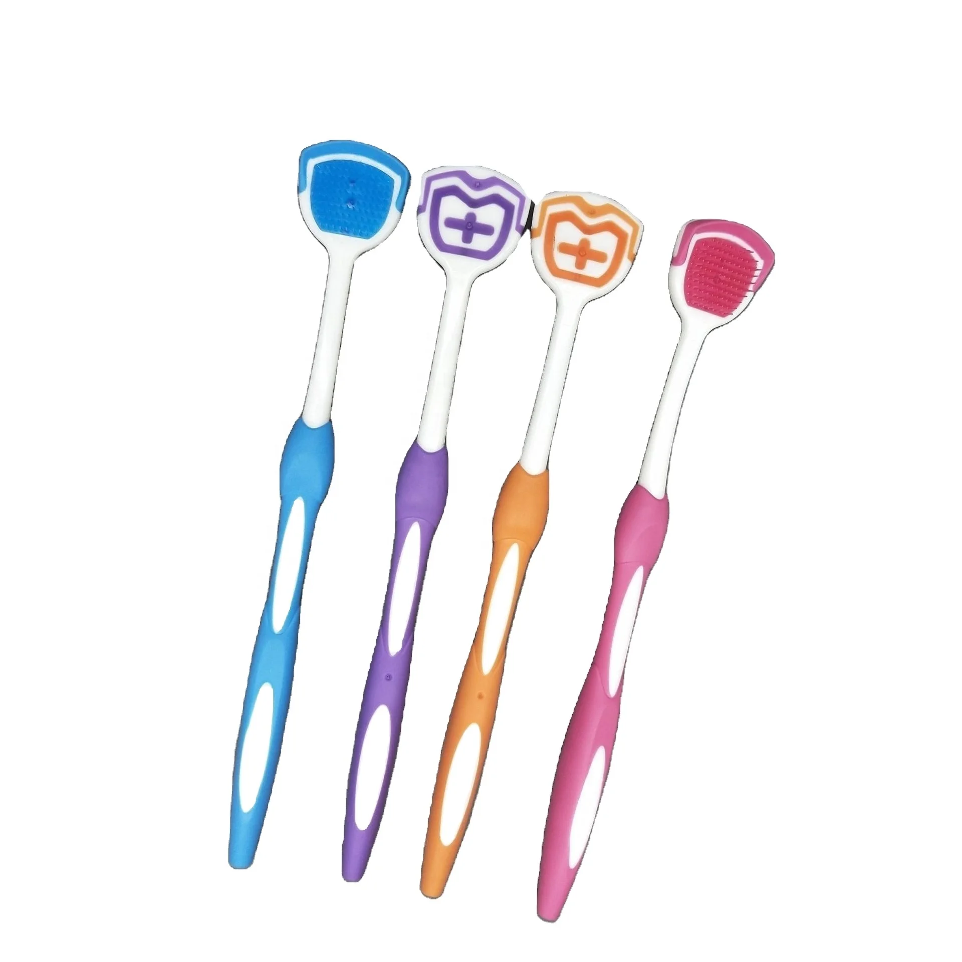 Высококачественный индивидуальный мягкий резиновый скребок для языка с покрытием