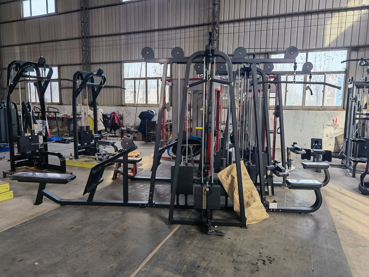 OEM Fitness Multi Functional Gym Machines Cable Jungle Commercial Gym Fitness Equipment 8 Multi Stations