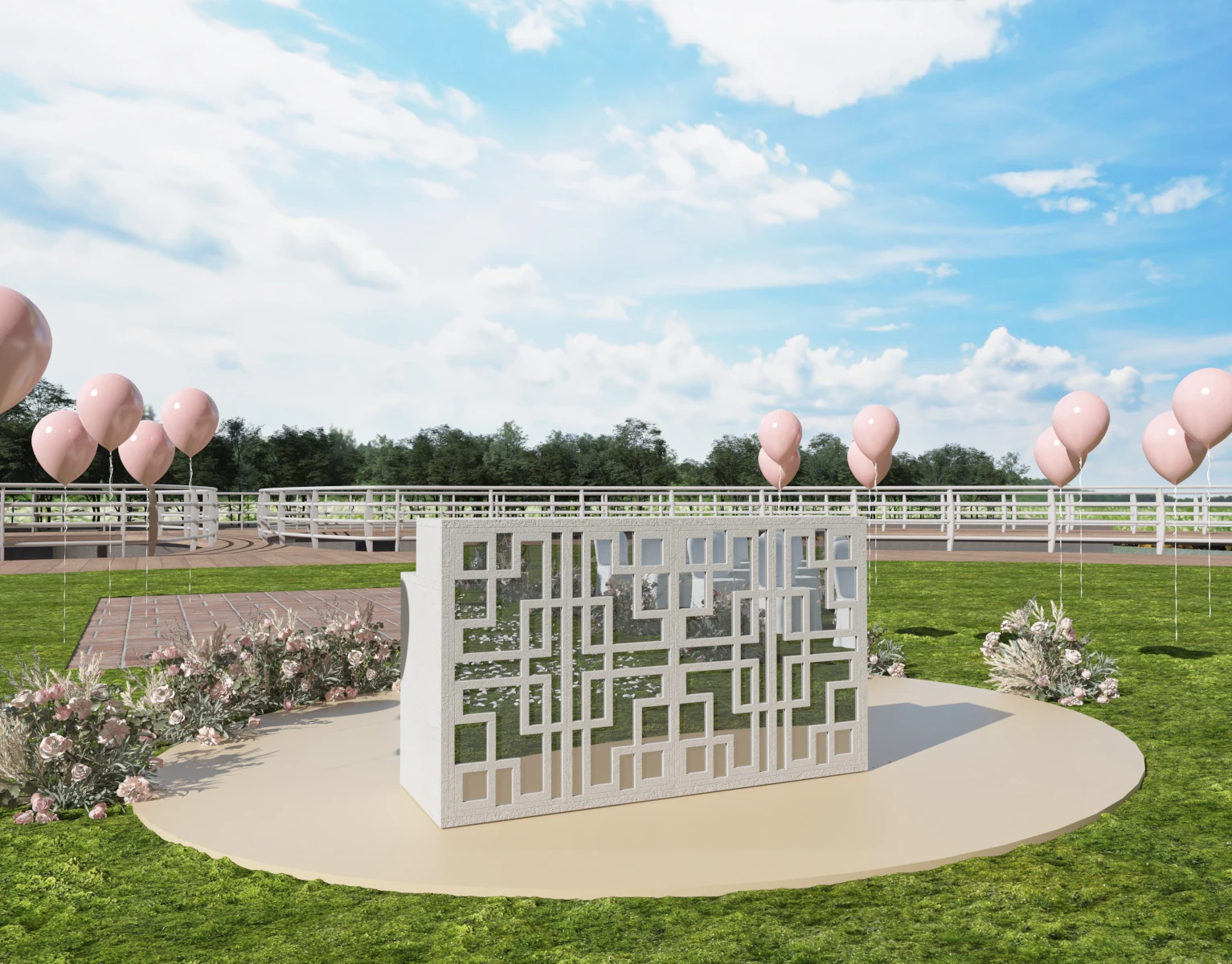 Mrs Woods Modern Vertical Lines Outdoor Wood Glass Bar Counter Table