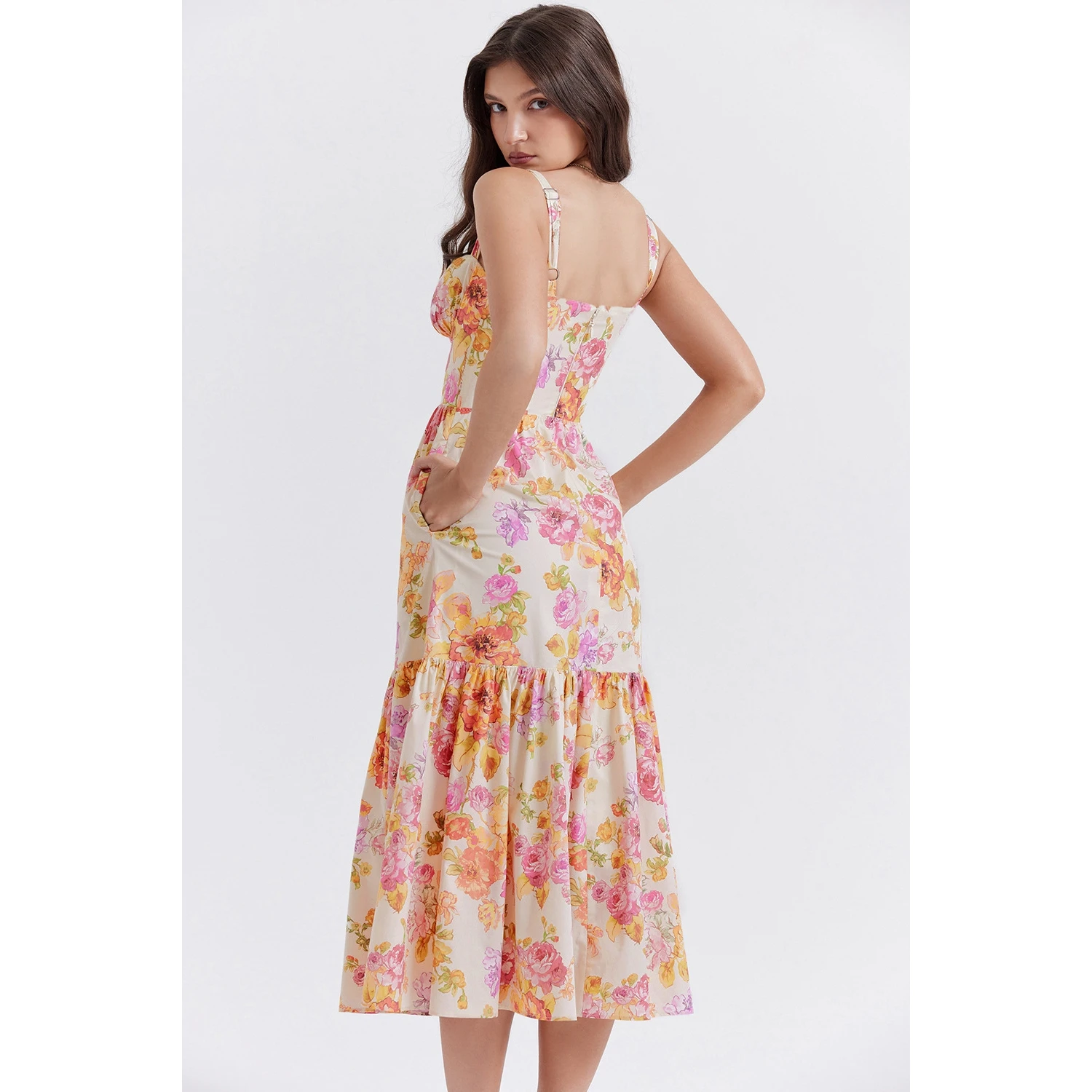 Summer Mom and Me Patchwork Event Strap Dress Mother and Daughter Family Matching Outfits Clothing Mommy and Me Outfits Dresses
