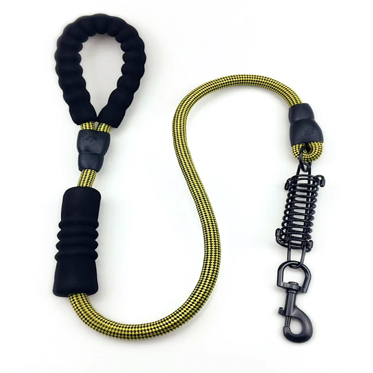 Fashion design High quality round rope adjustable PP dog leash for pet leash