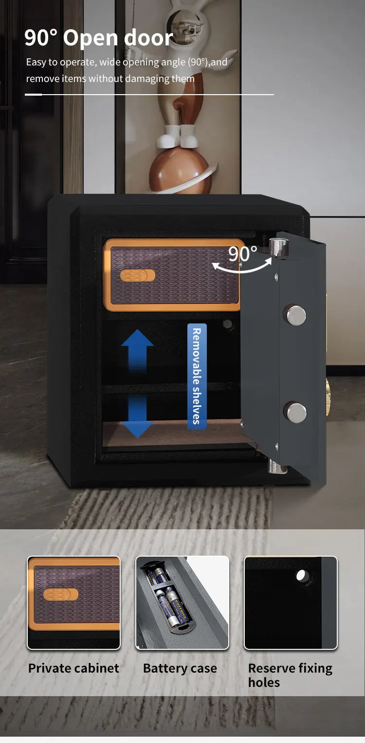 CEQSAFE American High Security Electric Digital Lock Home Fireproof Safe Box supplier