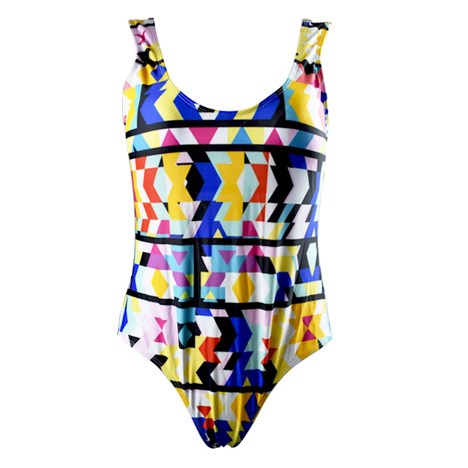 New One Piece Swimsuit With Cover Up Printed Bikini Plus Size Brazilian ...