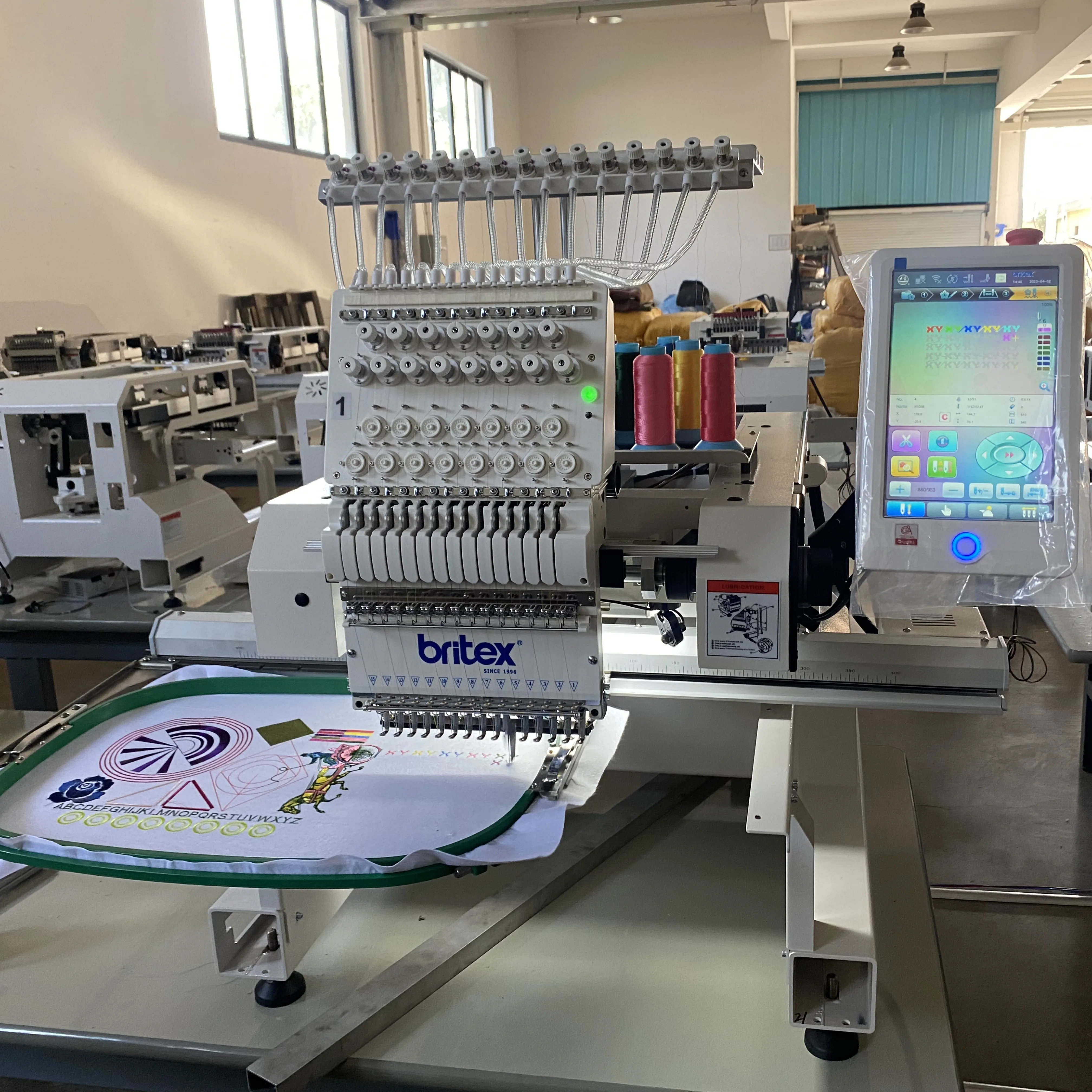 Britex BR-1201 コンピュータ制御 1頭12針刺繍機 新品 2年保証