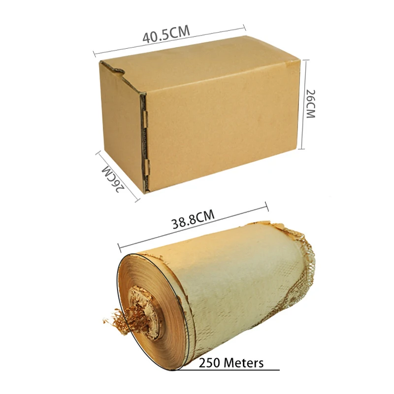Recyclable Logistics Transportation Protective Filler Bubble Wrap Honeycomb Kraft Paper Roll For Wrapping Glass Cosmetics Wine H1427ec94fd63472188c98f10b4c00405D