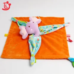 Детское одеяло для безопасности, плюшевая одежда для прорезывания зубов, полотенце, мягкая игрушка в виде животного для детей, подарок, плюшевое одеяло для прорезывания зубов, детское полотенце