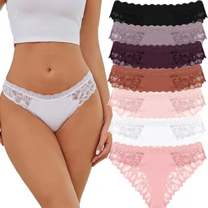 New Wholesale Women Cotton Thongs Comfortable Solid Thin Low-Rise Breathable Panties Fashion Underwear