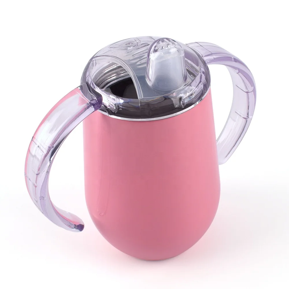 10 oz Stainless Steel Insulated Baby Sippy Cup Tumbler With Double Handles|  Alibaba.com