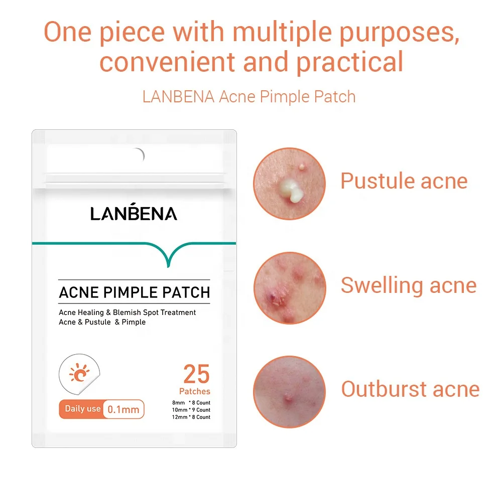 LANBENA Acne Pimple Patch 25pcs Daily Use Invisible Acne Stickers Blemish Treatment Acne Master Beauty Tool Skin Care
