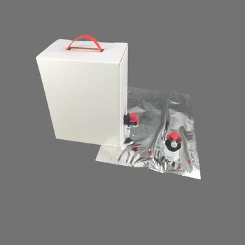 1 Liter 3L 5L 10L 15L Bib Bag in a box Food Grading Foil Juice Coffee Tea Wine Aseptic Bag In Box 3l With Valve Dispenser